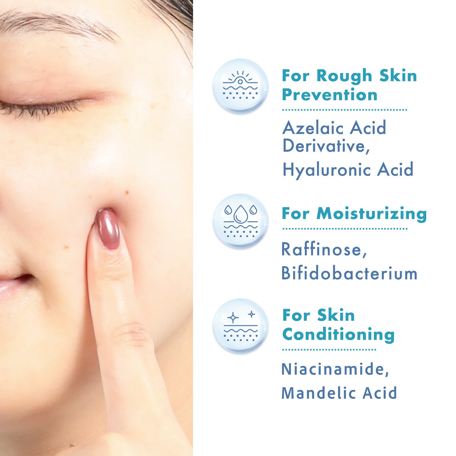 for rough skin, for moisturizing, for skin conditioning