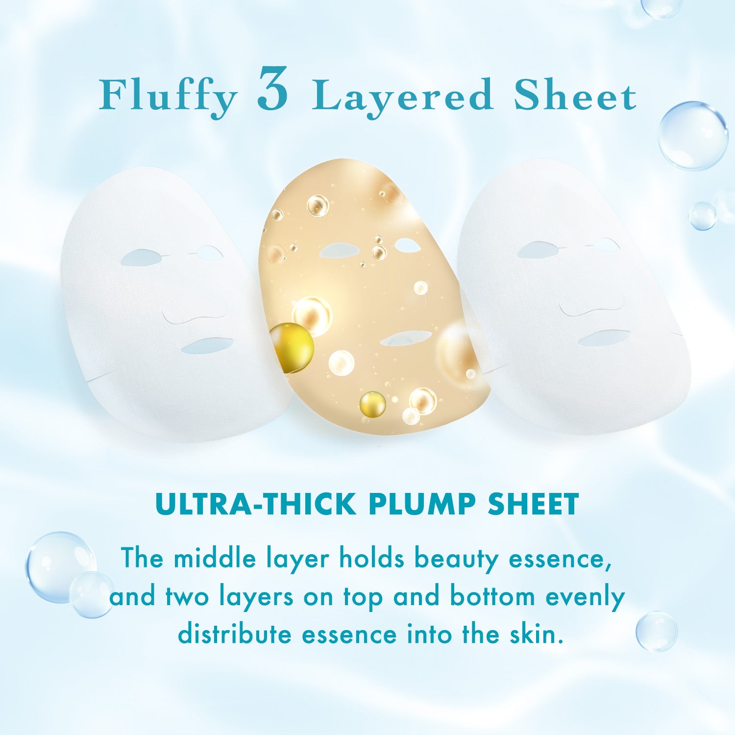 fluffy 3 layered sheet