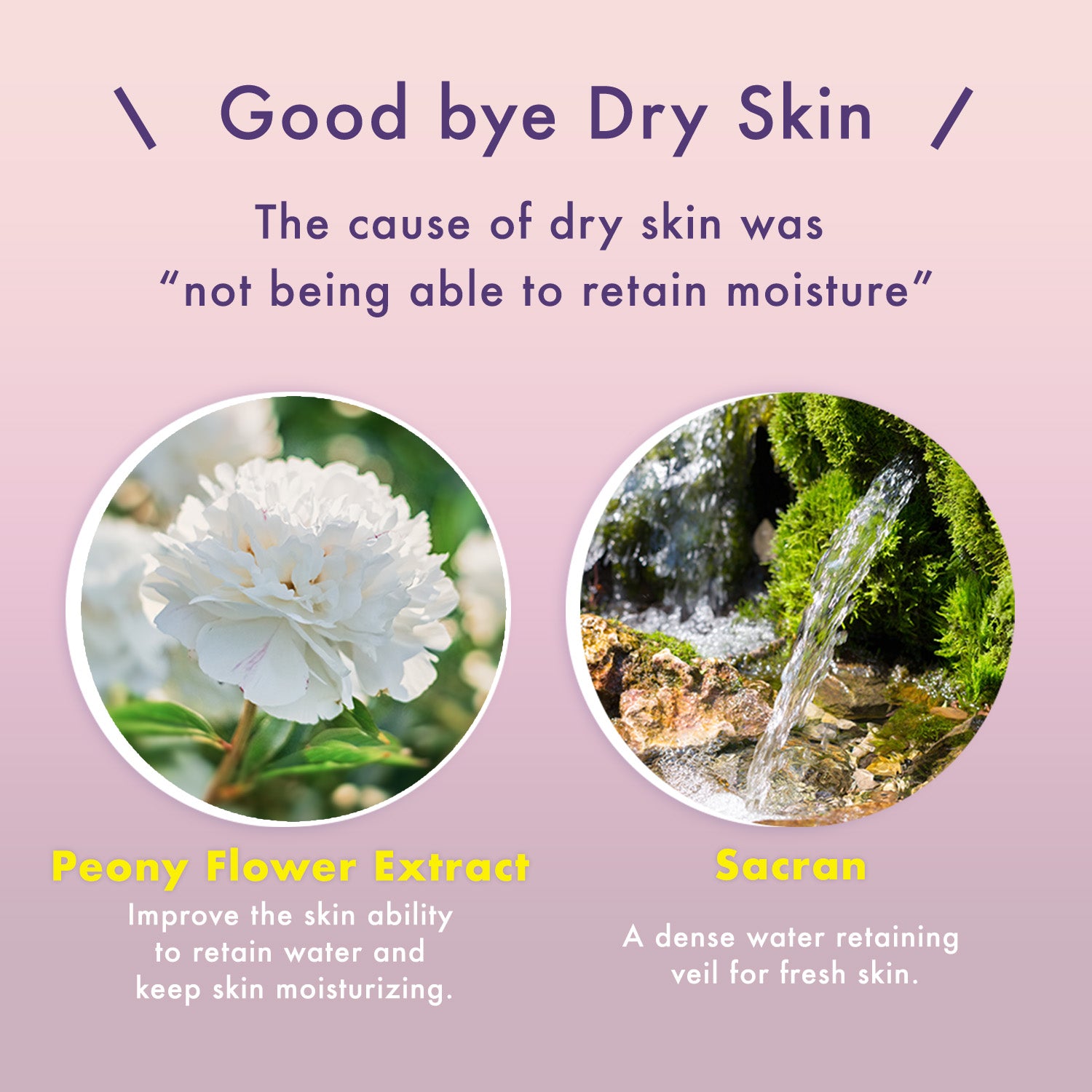 The cause of dry skin was a "lack of ability to retain moisture"