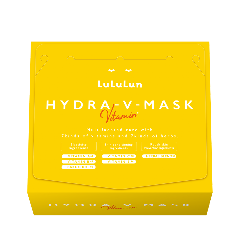 ルルルン HYDRA-V-MASK ビタミン フェイスパック シートマスク Hydra-V Facial Mask VITAMINS – Lululun USA