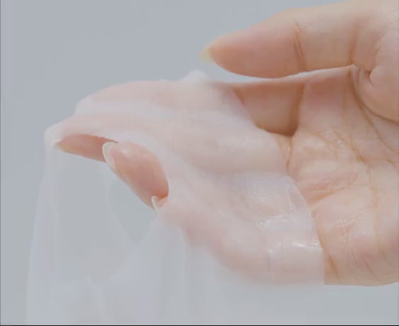 sheet mask is soaked in a plenty of lotion essence