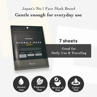 Lululun Hydra-F Mask packaging with product details on a white background