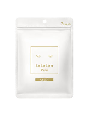 Lululun Pure Sheet Mask CLEAR (White) - 7PCS