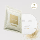 Lululun facial mask packaging with a clear mask on a light gray background